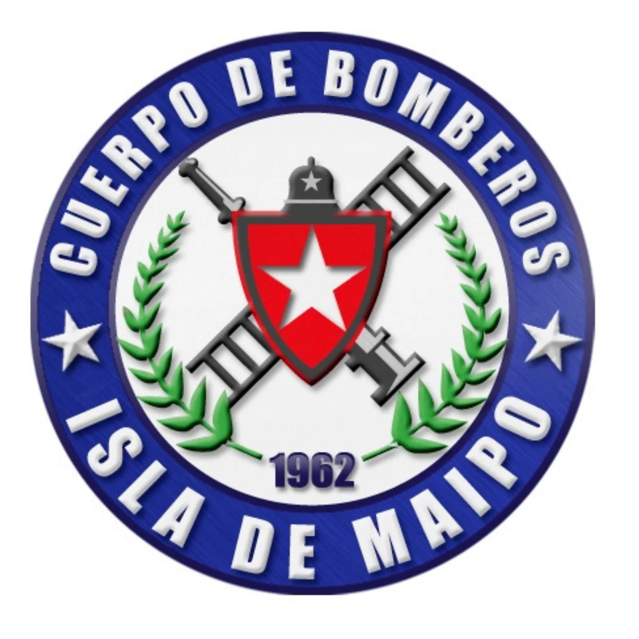 Logo de Bomberos de Lampa, convenio de grabado de patentes